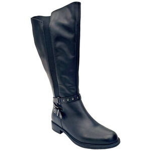 David Tate Women's 18" Extra Wide Calf Boot Black - Medium